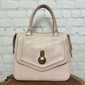 Raoul Top Handle Blush Pink Leather Handbag